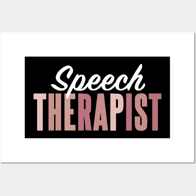 Speech Therapist Wall Art by Bododobird